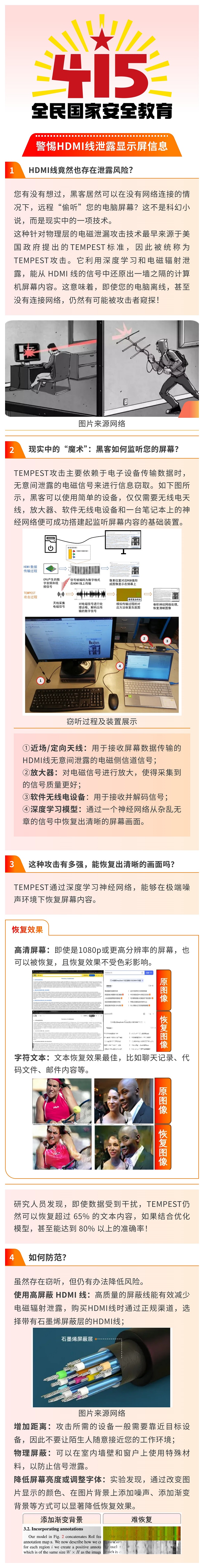 警惕HDMI线泄露显示屏信息