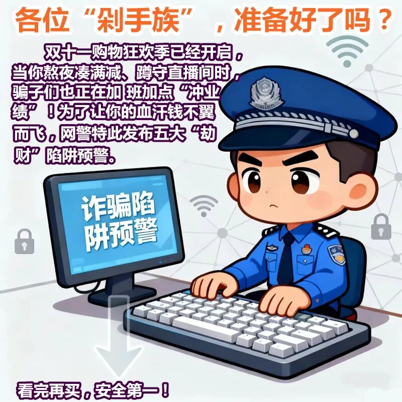 “薅羊毛”？“劫财”？“钓鱼”？网警带你一一揭露