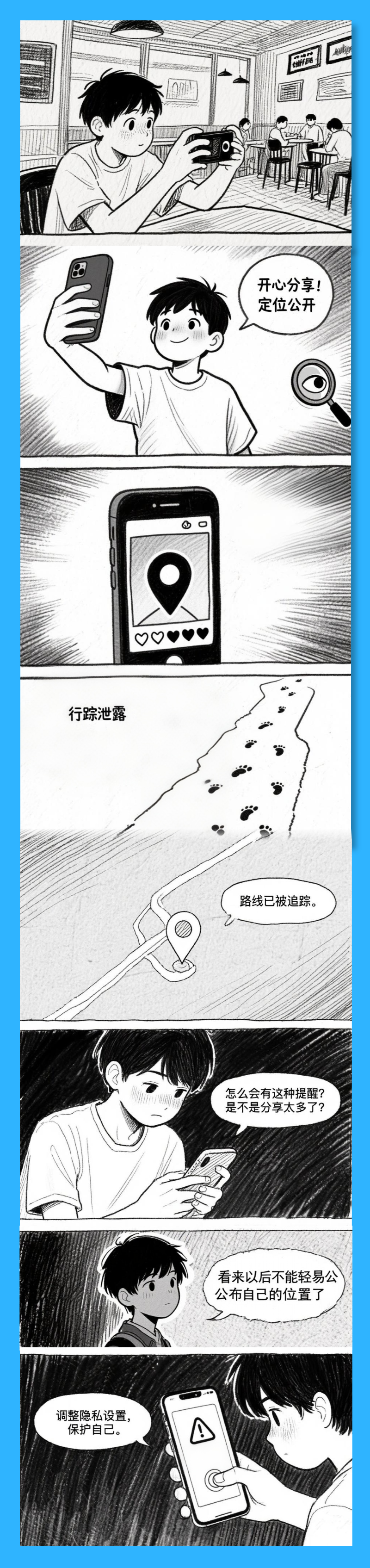 AI漫画丨小心！你的定位可能已经泄露